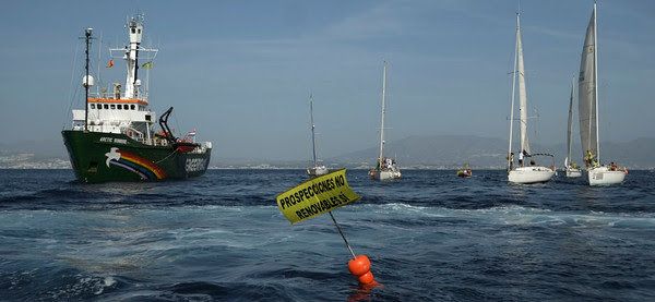 El Arctic Sunrise llega a Canarias en la campaña "La solución a las prospecciones" de Greenpeace