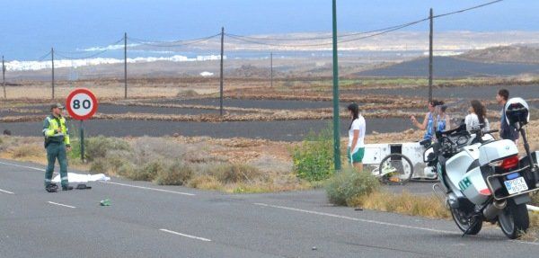 La triatleta Tamar González, testigo de la muerte de la ciclista en Tinajo: Cuando lo pienso, me da miedo salir a la carretera