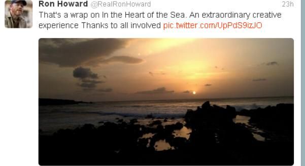 Ron Howard termina su rodaje en El Golfo y destaca la extraordinaria experiencia creativa