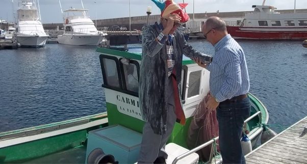 Pepe Dámaso llega a La Tiñosa  desde la isla de San Borondón