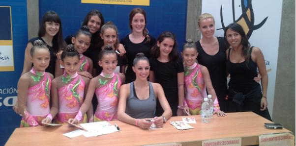 Las alevines del club de gimnasia rítmica Tenesa Sol, subcampeonas de Canarias