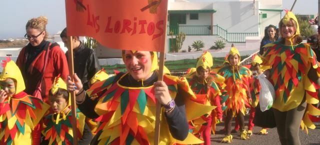 Los alumnos de las Escuelas Rurales celebran en Tiagua su Carnaval