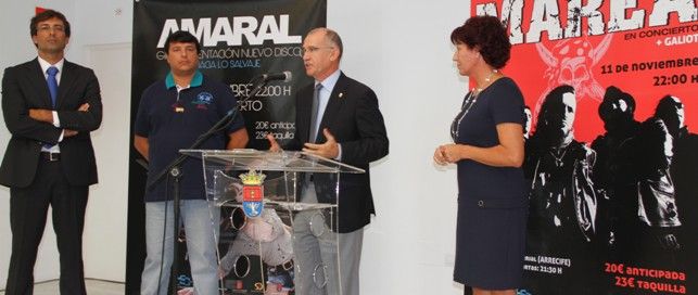 Amaral y Marea actuarán en Lanzarote, en dos conciertos cofinanciados por el Gobierno canario, Cabildo, Ayuntamiento y empresas privadas