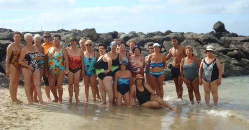 The elders of Yaiza get in shape at Playa Dorada