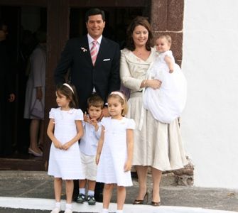 Bautizo de la cuarta hija de  la princesa Alexia de Grecia y Carlos Morales