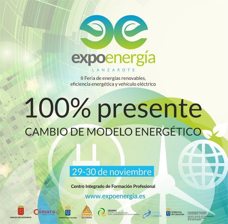 Expoenergía 2019 celebra su segunda edición los días 29 y 30 de noviembre en el C.I.F.P. Zonzamas