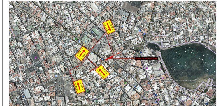 El Cabildo anuncia el cierre al tráfico de la calle Cienfuegos, en su confluencia con Hermanos Zerolo