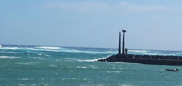Lanzarote registra rachas de viento de 87 kilómetros por hora