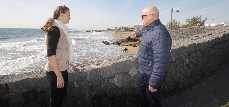 Tías presentará un proyecto a Costas para reponer arena en playas afectadas por el temporal