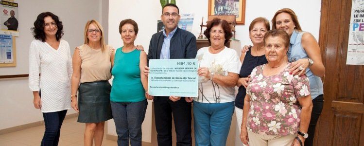 La Asociación de Mayores Nuestra Señora de Guadalupe recauda 1.700 euros para familias necesitadas