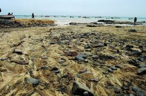 El vertido de aguas fecales obliga a cerrar la playa de la Caleta de Famara