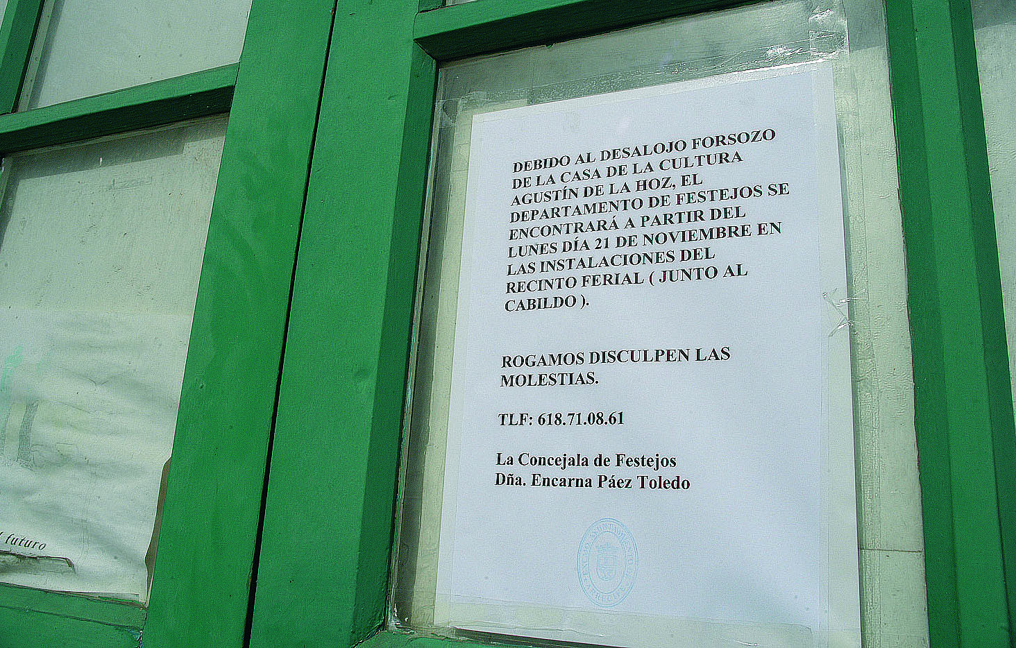 El Ayuntamiento de Arrecife desaloja la Casa de la Cultura y reubica provisionalmente Educación, Festejos y Cultura