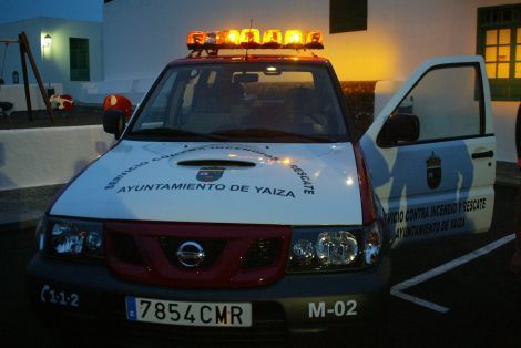 Un incendio cerca de unas obras despertó a los vecinos de Montaña Roja