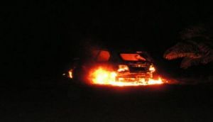 Misterioso incendio de un coche en Maciot