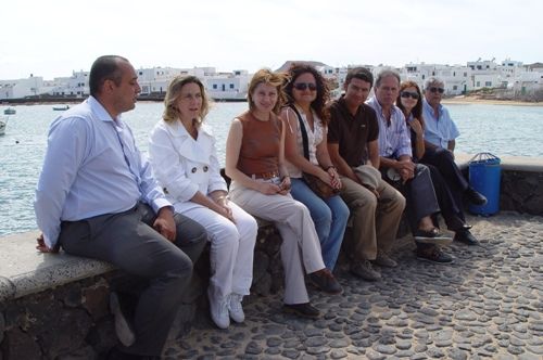 Elena Espinosa visita la reserva marina de la isla La Graciosa