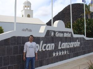 Carlos Cabrera, el hombre del tiempo, en Lanzarote