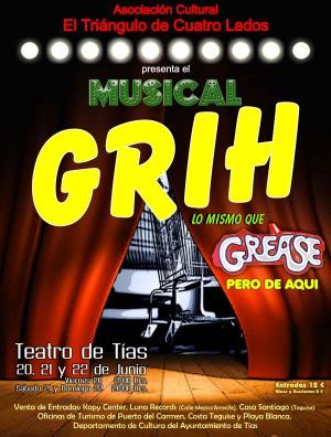 La versión canaria de Grease, "Grih", derrochará todo su humor en el teatro de Tías