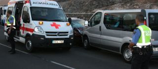 Cuatro heridos leves en un accidente de tráfico en Femés