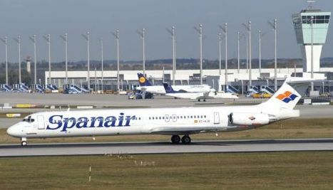 Accidente mortal de un avión de Spanair con destino a Canarias