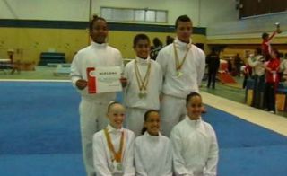 Anais Cormorant, campeona de España de gimnasia en la categoría infantil