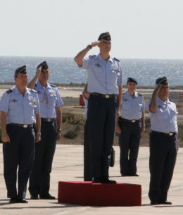 El Príncipe Felipe pasa revista en Lanzarote