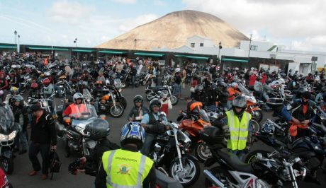 Cerca de 300 moteros se citaron en la XIII Concentración Motera de Lanzarote