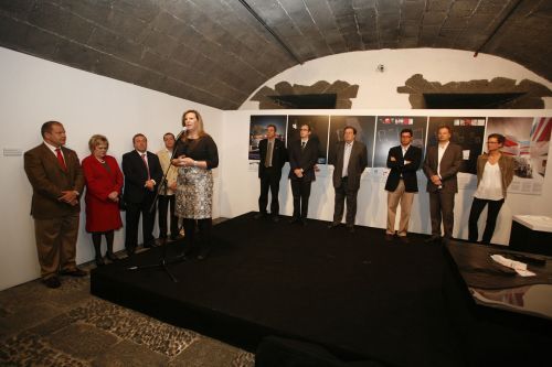 Rita Martín inaugura la exposición del concurso de ideas del Palacio de Congresos de Lanzarote