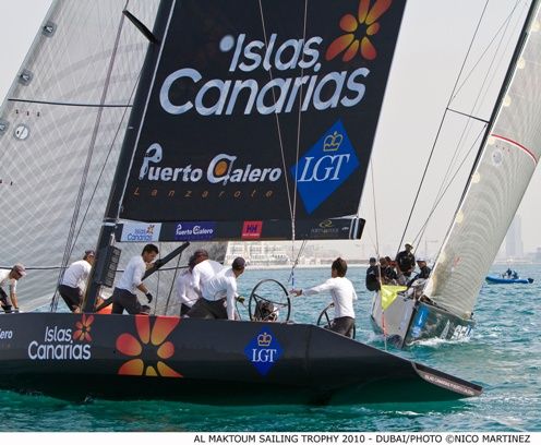 El Islas Canarias Puerto Calero, sexto en Match Race en Dubai