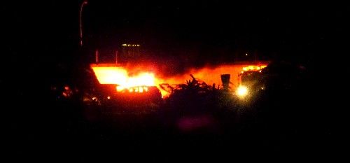 Arde un nuevo coche en las cercanías de los cuarteles de Arrecife