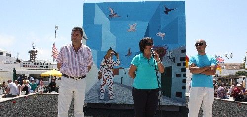 La Mareta de Teguise se embellece con un cubo canario de Tanausú Rivero