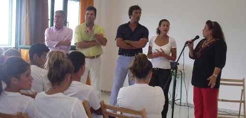 Milagros Luis Brito participan en la apertura del curso escolar del CEO Ignacio Aldecoa de La Graciosa