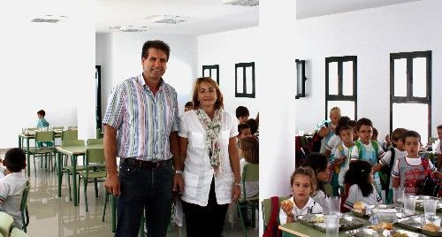 El comedor del Colegio de Tahíche abre sus puertas a 200 escolares