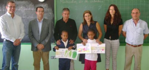 Escolares del colegio de Argana Alta ganan los primeros premios del concurso de dibujo del XX aniversario del Jardín de Cactus