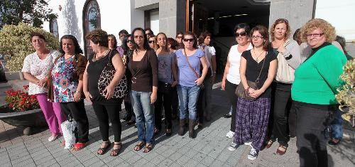 Nueva protesta de las trabajadoras de la limpieza de los colegios de Arrecife por el cobro de una nómina atrasada