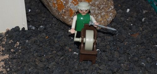 Un vecino de Tahíche construye un Belén con piezas de Playmobil