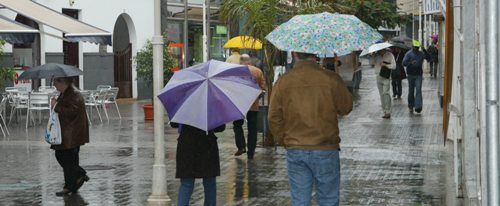 Alerta amarilla en Lanzarote por viento y lluvia para este viernes