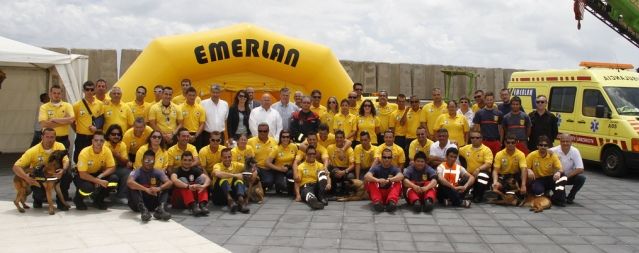 Emerlan celebró su décimo aniversario realizando exhibiciones de sus diferentes unidades de rescate