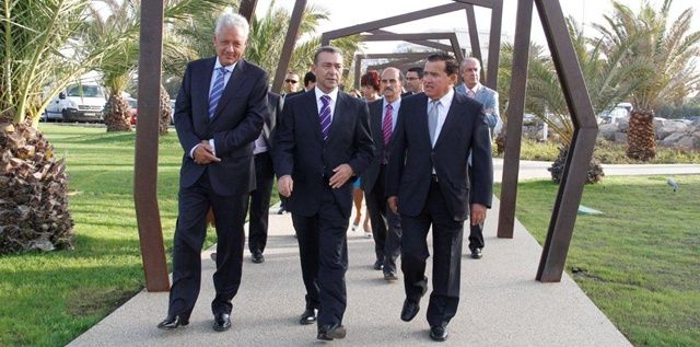 El presidente de Canarias inauguró el aparthotel HD Beach Resort del grupo Hermanos Domínguez en Costa Teguise