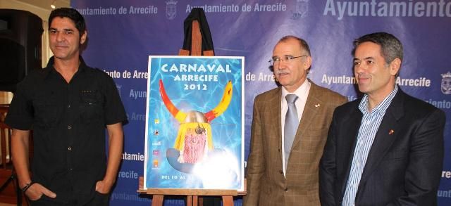 Un disfraz de vikingo con materiales reciclados protagoniza el cartel del Carnaval de Arrecife