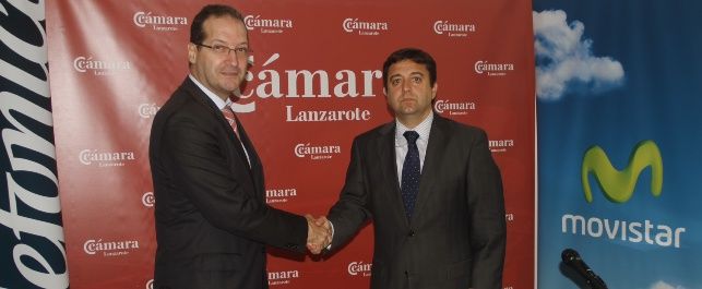 La Cámara de Comercio y Telefónica firman un convenio para ofrecer un plus de productos y servicios a las empresas de Lanzarote