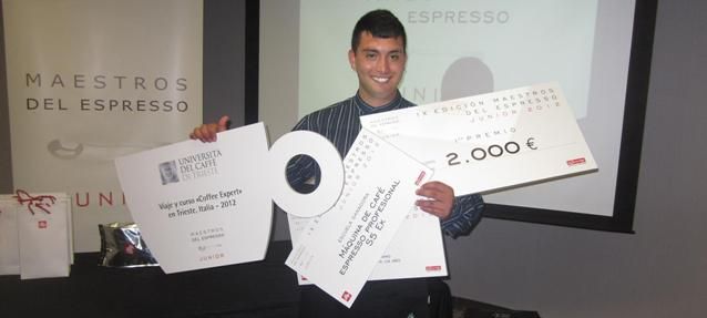 Un alumno de hostelería del IES Zonzamas se proclama ganador del concurso "Maestro Espresso Junior de España y Portugal"