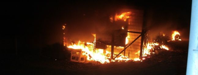 Arden siete vehículos en las instalaciones de Lanzarote a caballo