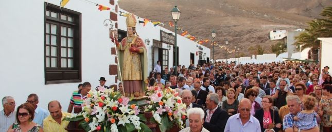 Los feligreses llenaron Femés para celebrar la misa y procesión en honor a San Marcial de Rubicón