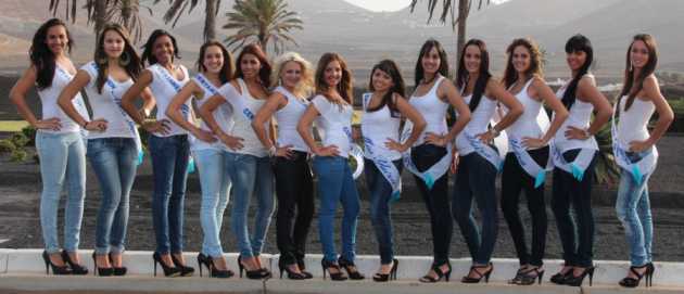 Un total de 13 candidatas competirán por el título Miss Yaiza 2012