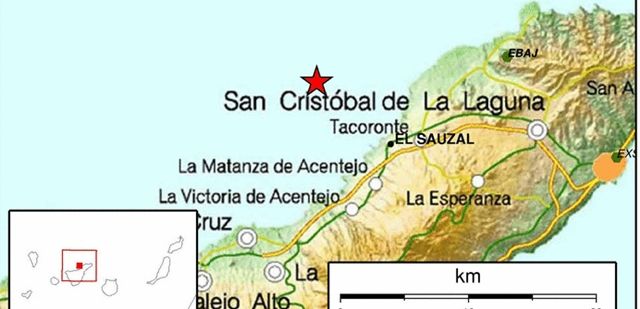 Tres movimientos sísmicos en menos de una hora alertaron a los vecinos de 14 municipios de Tenerife durante la madrugada