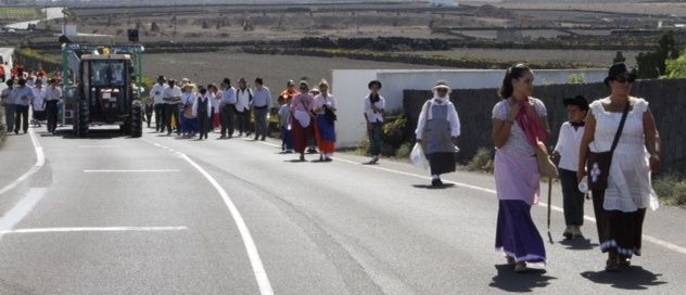 Menor participación  de peregrinos hacia Mancha Blanca el día de la Romería