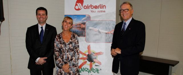 Airberlin conectará en invierno a Lanzarote con 27 destinos internacionales a través de 16 nuevos vuelos