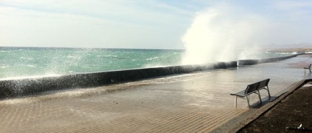 Alerta amarilla para este domingo por lluvias y viento en Lanzarote