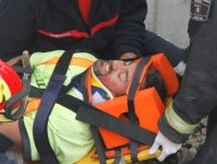 El Consorcio de Emergencias coordinó un simulacro en la Circunvalación, fingiendo la caída de un trabajador desde un puente