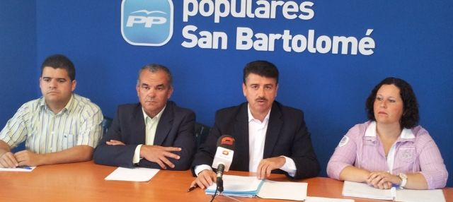 El PP detecta "importantes carencias" en el presupuesto de San Bartolomé para 2013, que reduce un 60 por ciento las inversiones
